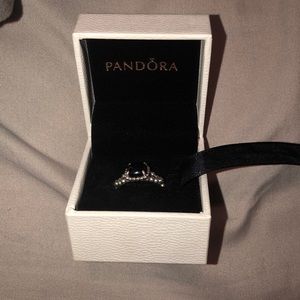 pandora vibrant spirit ring, black crystal